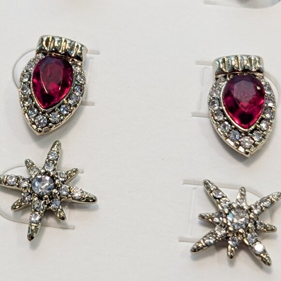 J.Crew Factory Holiday Lights Stud Earrings Set-of-Three - Picture 6 of 6